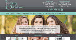 Desktop Screenshot of lindseyorthodontics.com