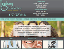 Tablet Screenshot of lindseyorthodontics.com